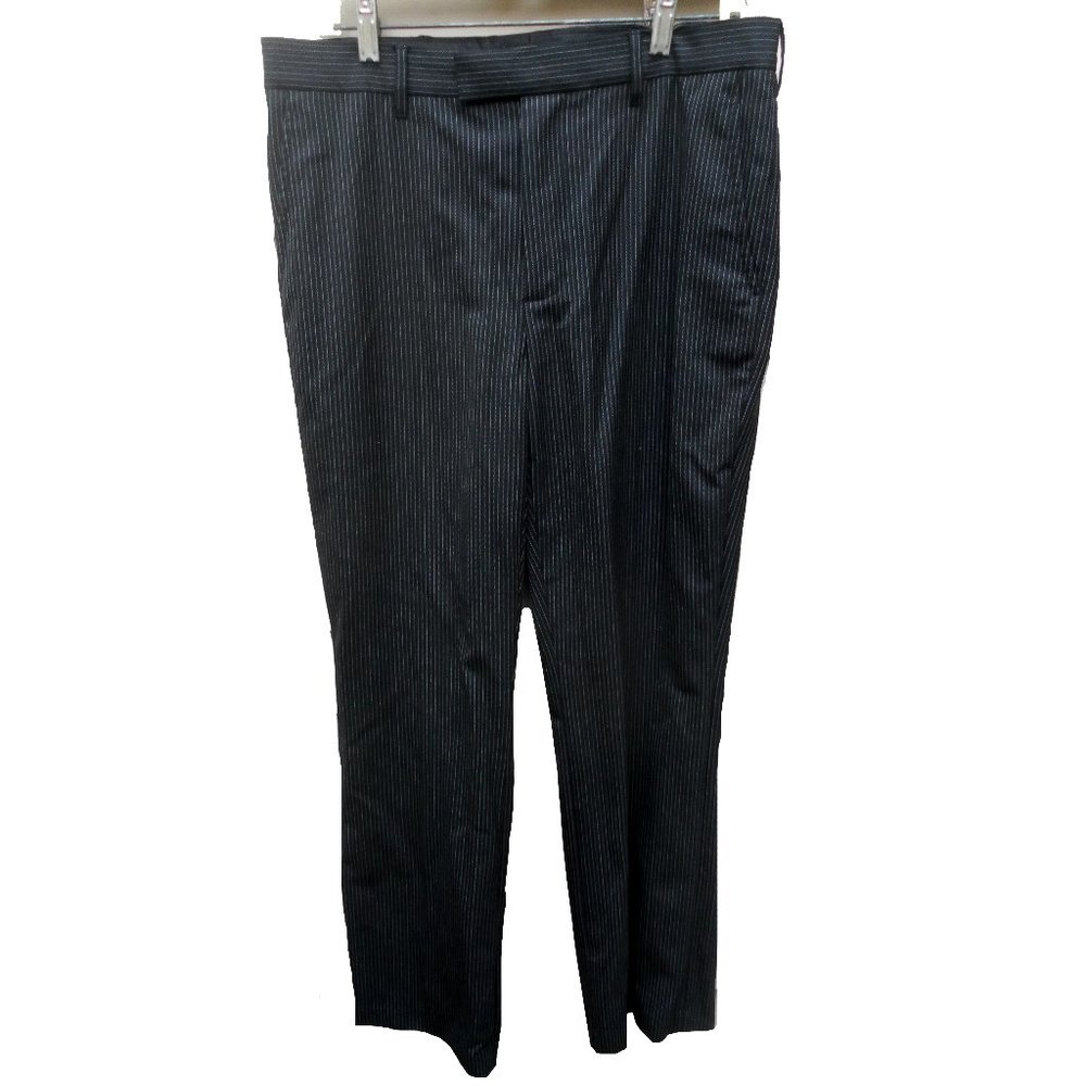 DKNY black pinstripe dress pants 34